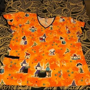 Snoopy Halloween Scrub Top!